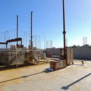 Pritzlaff Conservation Center Construction, looking southwest across Research workstation area