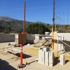Pritzlaff Conservation Center Construction, looking northeast across dry lab area