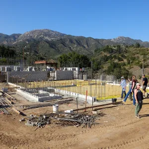 Pritzlaff Conservation Center Construction, Exterior looking northeast