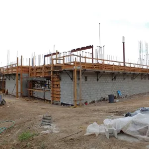 Pritzlaff Conservation Center Construction, exterior looking southwest