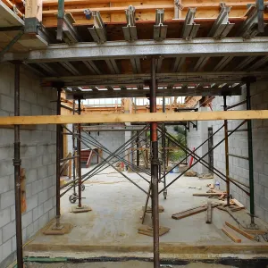 Pritzlaff Conservation Center Construction, main entrance looking east