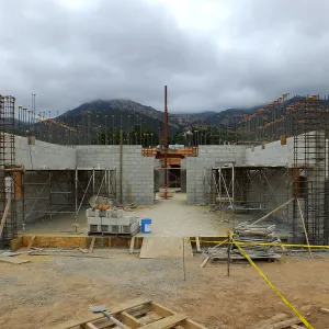 Pritzlaff Conservation Center Construction, south wall
