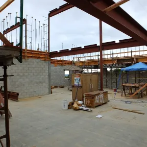Pritzlaff Conservation Center Construction, looking southwest across Research workstation area