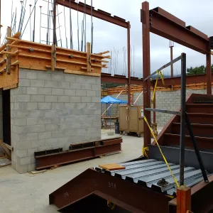 Pritzlaff Conservation Center Construction, looking northwest across Research area