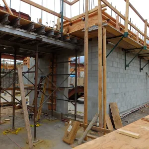 Pritzlaff Conservation Center Construction, east entrance