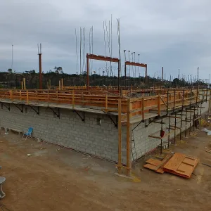 Pritzlaff Conservation Center Construction, Exterior looking southeast