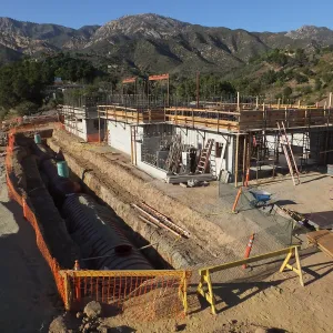 Pritzlaff Conservation Center Construction, Storm Water Detention Tank Installation