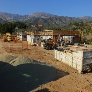 Pritzlaff Conservation Center Construction, Exterior looking northeast
