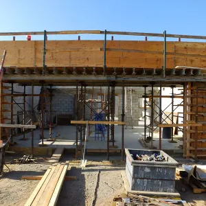 Pritzlaff Conservation Center Construction, south wall