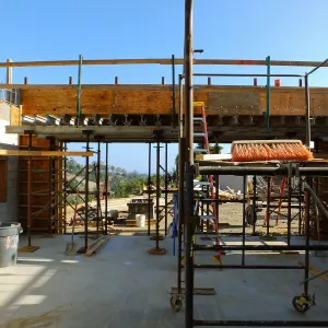 Pritzlaff Conservation Center Construction, looking south across exhibit room