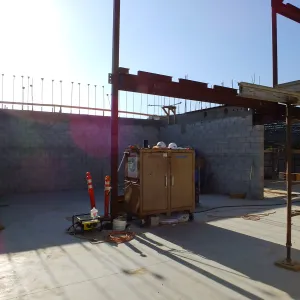 Pritzlaff Conservation Center Construction, looking northwest across first floor common area
