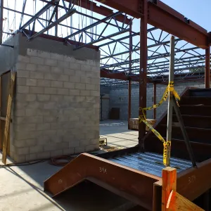 Pritzlaff Conservation Center Construction, looking northwest across Research area