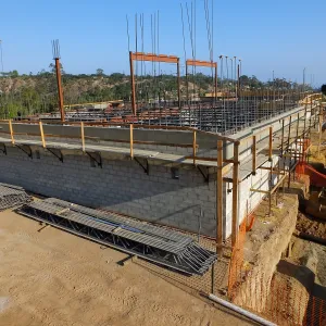 Pritzlaff Conservation Center Construction, Exterior looking southeast