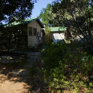 Home Demonstration Garden Renovation, view 5, panorama of northeast side of Cottage, first day of demolition work
