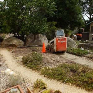 Home Demonstration Garden Renovation, view 4, north side of Cottage