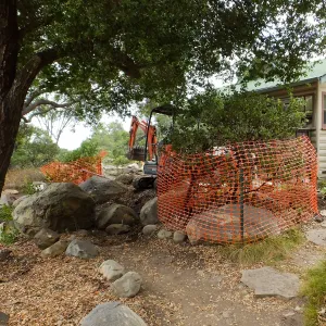 Home Demonstration Garden Renovation, view 7, east of Cottage