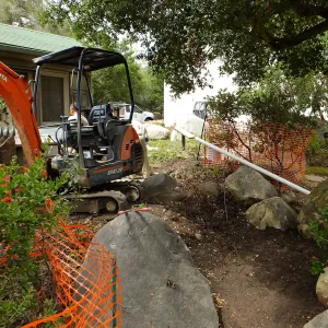 Home Demonstration Garden Renovation, view 10, east of Cottage looking northwest