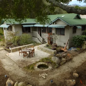 Home Demonstration Garden Renovation, view 14, looking towards southeast corner of Cottage