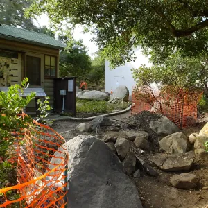Home Demonstration Garden Renovation, view 10, east of Cottage looking northwest