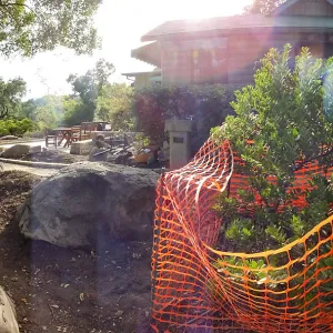 Home Demonstration Garden Renovation, view 9, panorama of east side of Cottage