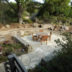 Home Demonstration Garden Renovation, view 19, looking southeast from south entrance of Cottage
