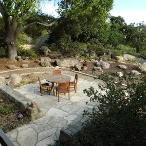 Home Demonstration Garden Renovation, view 20, looking southeast from south entrance of Cottage