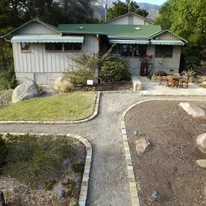 Home Demonstration Garden Renovation, view 23, south side of Cottage