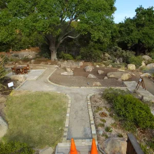 Home Demonstration Garden Renovation, view 29, looking east from deck