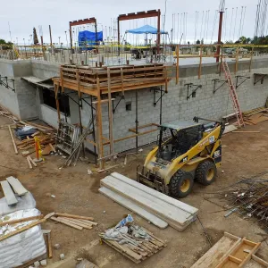 Pritzlaff Conservation Center Construction, exterior looking southwest