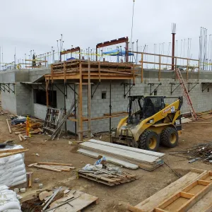 Pritzlaff Conservation Center Construction, exterior looking southwest