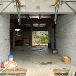 Pritzlaff Conservation Center Construction, main entrance looking east