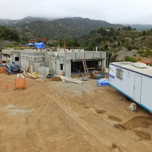 Pritzlaff Conservation Center Construction, Exterior looking northeast