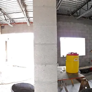 Pritzlaff Conservation Center Construction, Panorama of lobby and central hallway