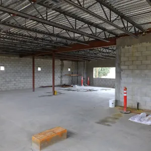 Pritzlaff Conservation Center Construction, looking northeast across dry lab area
