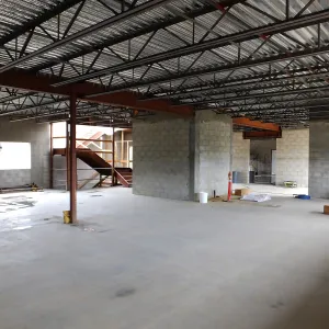 Pritzlaff Conservation Center Construction, looking southeast across wet lab area