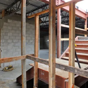 Pritzlaff Conservation Center Construction, looking northwest across Research area