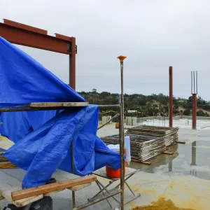 Pritzlaff Conservation Center Construction, looking southeast across Conference/Training area