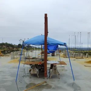 Pritzlaff Conservation Center Construction, looking south across Administrative office area