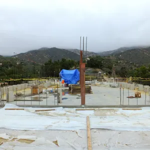 Pritzlaff Conservation Center Construction, second floor looking north from deck