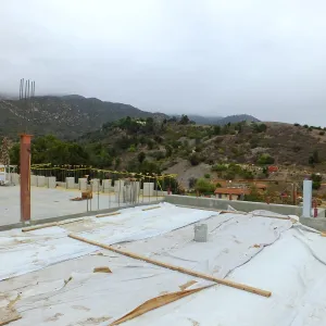 Pritzlaff Conservation Center Construction, looking northeast across deck