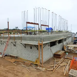 Pritzlaff Conservation Center Construction, Exterior looking southeast