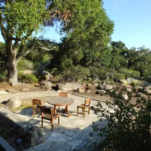 Home Demonstration Garden Renovation, view 20, looking southeast from south entrance of Cottage