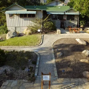 Home Demonstration Garden Renovation, view 23, south side of Cottage