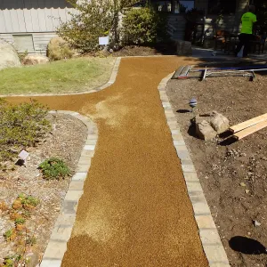 Home Demonstration Garden Renovation, Eco-Pave installation