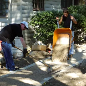 Home Demonstration Garden Renovation, Eco-Pave installation