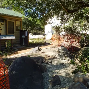 Home Demonstration Garden Renovation, view 10, east of Cottage looking northwest