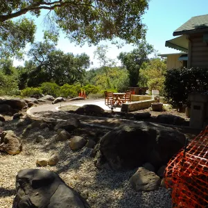 Home Demonstration Garden Renovation, view 11, east of Cottage looking southwest