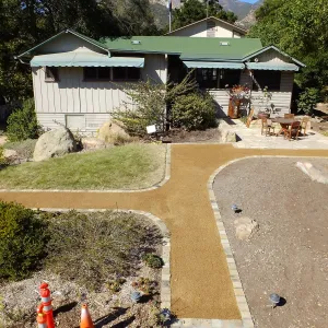 Home Demonstration Garden Renovation, view 23, south side of Cottage