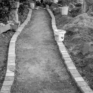 Home Demonstration Garden Renovation, stonework