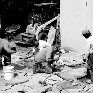 Home Demonstration Garden Renovation, stonework